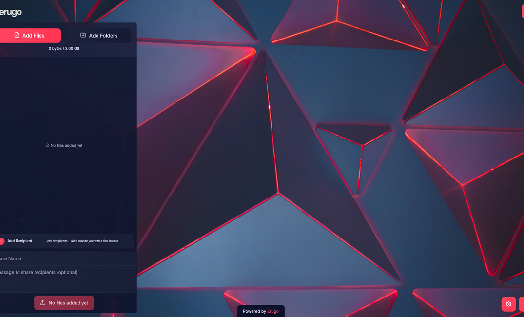 Cyber Neon Theme for Erugo